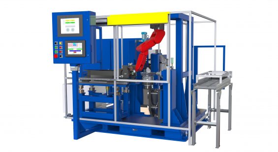 Semi-Automatic Single Station Dynamic Torsional Damper Balancer with Automatic Projection Weld Correction